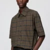Unisex Boxy Shirt | Short Sleeve | Checked