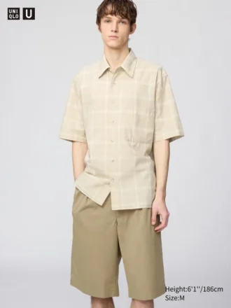 Unisex Boxy Shirt | Short Sleeve | Checked