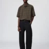 Unisex Boxy Shirt | Short Sleeve | Checked