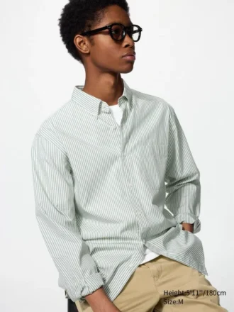 Unisex Broadcloth Shirt | Button Down | Striped