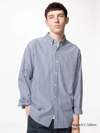 Unisex Broadcloth Shirt | Button Down | Striped