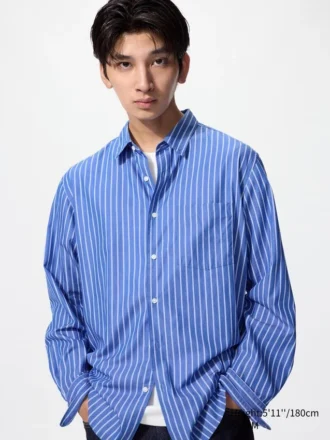 Unisex Broadcloth Shirt | Regular Collar | Striped