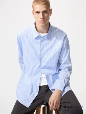 Unisex Broadcloth Shirt | Regular Collar | Striped