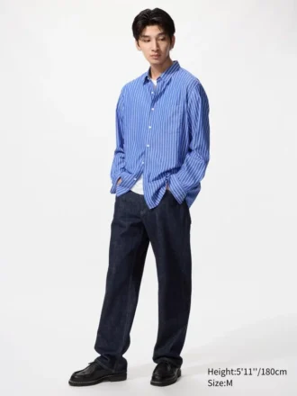 Unisex Broadcloth Shirt | Regular Collar | Striped