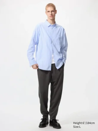 Unisex Broadcloth Shirt | Regular Collar | Striped