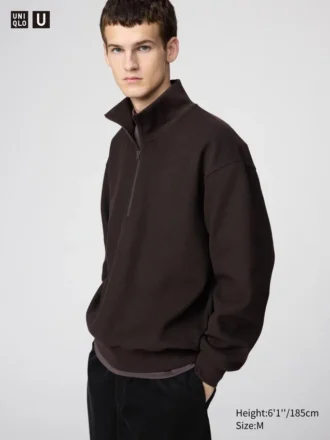 Unisex Brushed Half-Zip Sweatshirt