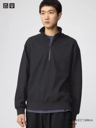 Unisex Brushed Half-Zip Sweatshirt