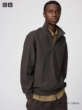 Unisex Brushed Half-Zip Sweatshirt