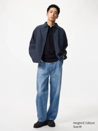 Unisex Cotton Linen Shirt Jacket