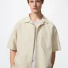 Unisex Cotton Linen Shirt | Short Sleeve