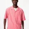 Unisex Cotton Linen Shirt | Short Sleeve