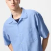 Unisex Cotton Linen Shirt | Short Sleeve