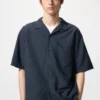 Unisex Cotton Linen Shirt | Short Sleeve