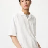 Unisex Cotton Linen Shirt | Short Sleeve