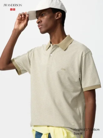 Unisex Dry Pique Striped Polo Shirt | Narrow Stripe