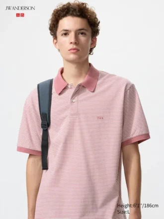 Unisex Dry Pique Striped Polo Shirt | Narrow Stripe
