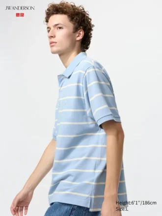 Unisex Dry Pique Striped Polo Shirt | Wide Stripe