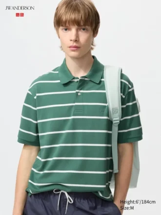 Unisex Dry Pique Striped Polo Shirt | Wide Stripe