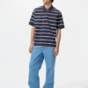Unisex Dry Pique Striped Polo Shirt | Wide Stripe