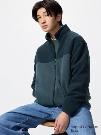 Unisex Fleece Full-Zip Jacket | Color Block