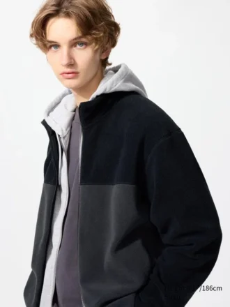 Unisex Fleece Full-Zip Jacket | Color Block
