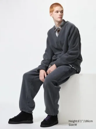 Unisex Fleece Wide Pants