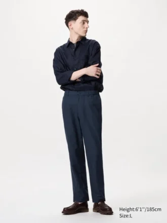 Unisex Linen Blend Relaxed Pants