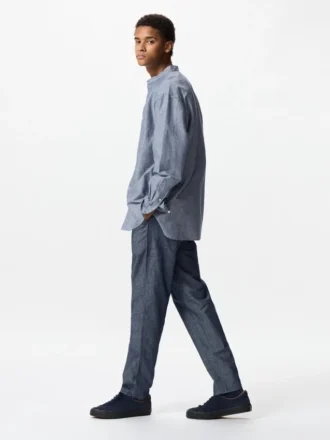 Unisex Linen Blend Relaxed Pants