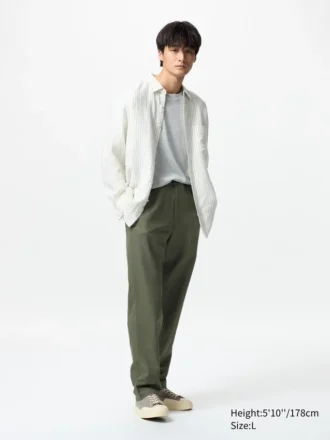 Unisex Linen Blend Relaxed Pants
