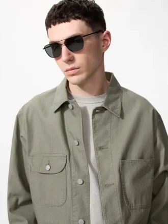 Unisex Metal Double Bridge Sunglasses
