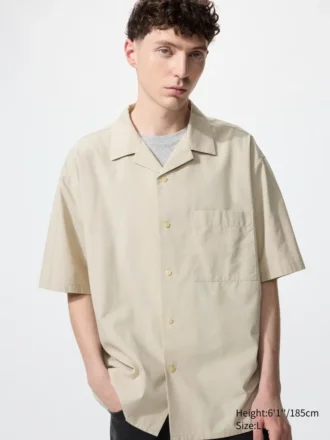 Unisex Open Collar Shirt | Short Sleeve