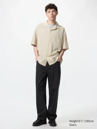Unisex Open Collar Shirt | Short Sleeve