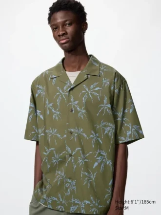 Unisex Open Collar Shirt | Short Sleeve | Printed