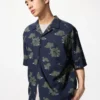 Unisex Open Collar Shirt | Short Sleeve | Printed