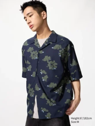 Unisex Open Collar Shirt | Short Sleeve | Printed