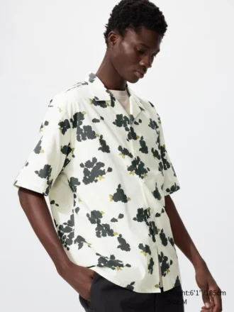 Unisex Open Collar Shirt | Short Sleeve | Printed