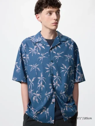 Unisex Open Collar Shirt | Short Sleeve | Printed