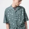 Unisex Open Collar Shirt | Short Sleeve | Printed