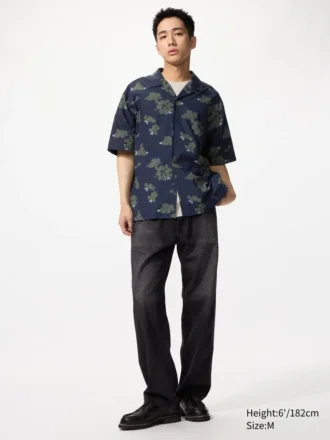 Unisex Open Collar Shirt | Short Sleeve | Printed