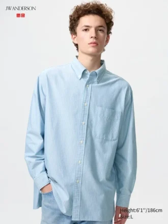 Unisex Oxford Oversized Shirt | Striped