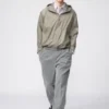 Unisex Pleated Wide Tapered Pants