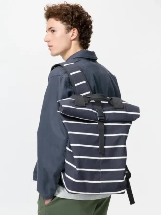 Unisex Roll Top Backpack | Striped