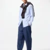 Unisex Stretch Easy Ankle Pants | Denim