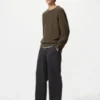 Unisex Stretch Easy Ankle Pants | Denim
