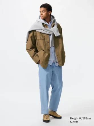 Unisex Stretch Easy Ankle Pants | Denim