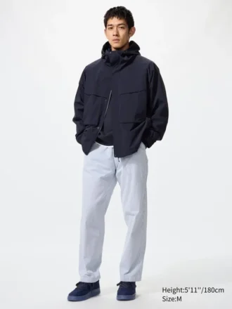 Unisex Stretch Easy Ankle Pants | Seersucker