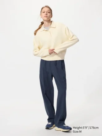 Unisex Stretch Easy Ankle Pants | Seersucker