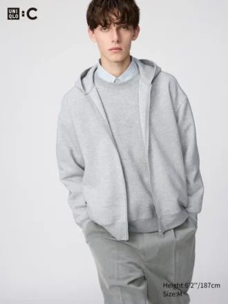 Unisex Sweat Oversized Full-Zip Hoodie