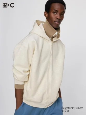 Unisex Sweat Oversized Full-Zip Hoodie