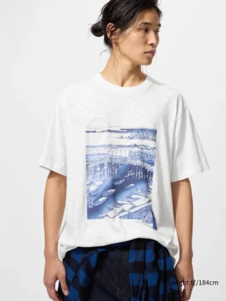 Unisex Ukiyo-E Blue Ut Graphic T-Shirt